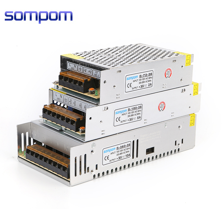 Импульсный источник питания, переменный ток 110 В, 220 В в 12 В, 5 В, 24 В, 36 В постоянного тока, 1 А, 2 А, 3 А, а, 5 А, 8 А, 10 А, 15 А, 20 А, 30 А, 40 А, 50 А, жестяная коробка для светодиодной ленты