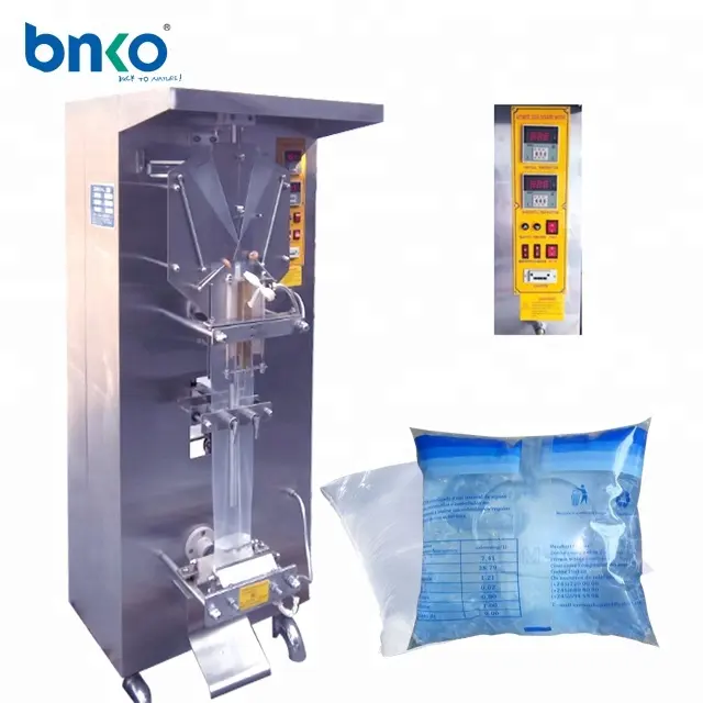 बैग भरने सील मशीन तरल के लिए 100-500ml शुद्ध पानी भरने की मशीन