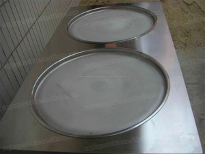 Gl-f500 Double casseroles Pan plat frit Machine à crème glacée / sauté Machine à crème glacée / Pan Machine à crème glacée - Product Image 2