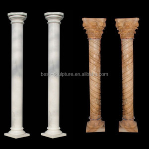 Columna de piedra tallada a mano, escultura de <span class=keywords><strong>Pilar</strong></span> romana de mármol - Product Image 5