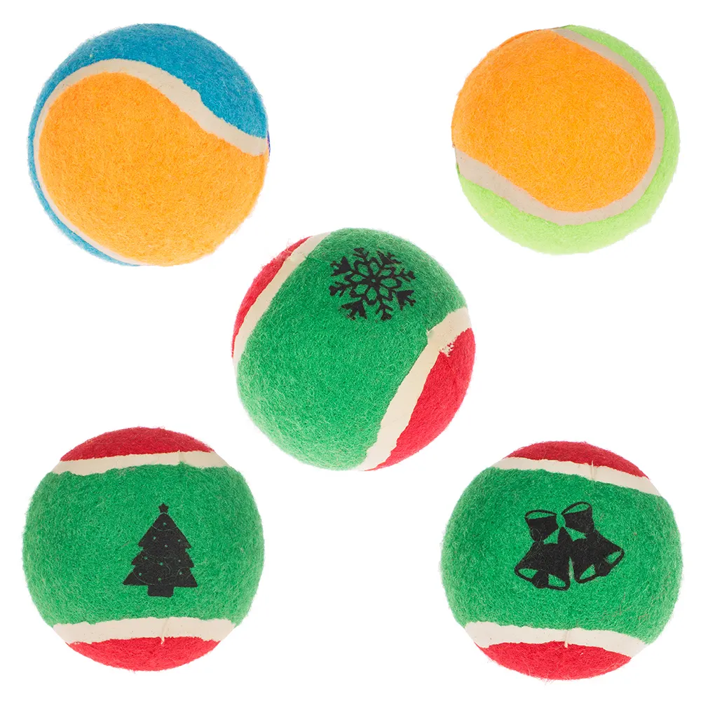Üretici toptan kauçuk özel logo atıcı pet çiğnemek oyuncaklar köpek tenis topu