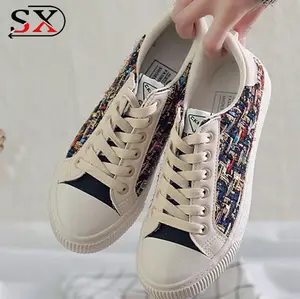 Factory Direct Sale Cheapest Stylish Casual Shoes Canvas Upper Casual Shoes For Women