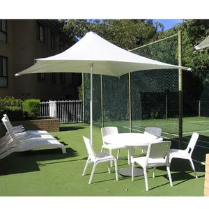 Walkway Permanent Gazebo Membrane Structure Outdoor Landscape Sunshade Membrane Tensile Fabric Umbrella Canopy