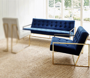 Chaise d'appoint en acier inoxydable doré, canapé simple pour la maison, l'hôtel, le restaurant, la détente, <span class=keywords><strong>fauteuil</strong></span> en tissu pour le salon, <span class=keywords><strong>vente</strong></span> chaude - Product Image 5