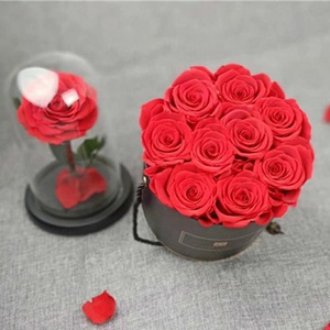 Wholesale Christmas <strong>Easter</strong> Graduation <strong>Gift</strong> Decoration Fresh Flowers High Quality Long Lasting 3-5 Years Beauty in Round <strong>Box</strong> - Product Image 3