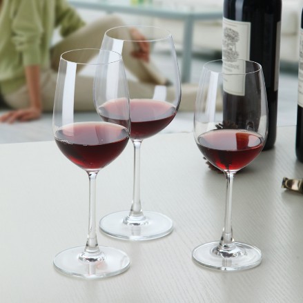 Wholesale high quality glass lead free goblet clear crystal wine glass