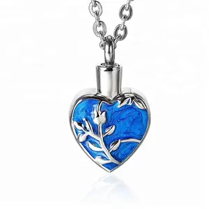 Marlary Thiết Kế Mới Heart Tree Of Life Hỏa Táng Urn Trang Sức Vòng Cổ & Mặt Dây Chuyền Cho Tro