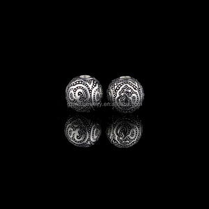 Accessoires populaires logo personnalisé dubai argent perles pour <span class=keywords><strong>la</strong></span> fabrication de bijoux - Product Image 1