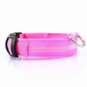 Collar <span class=keywords><strong>LED</strong></span> Ajustable de Nailon Personalizado para Perro con Luz Luminosa Intermitente a Batería, Accesorios Modernos para Mascotas - Product Image 3