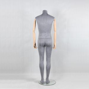 Moda Tela Gris sin cabeza venta al por mayor hombres maniquíes sastrería vestido maniquí con brazos de haya en venta - Product Image 6