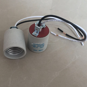 E26/<span class=keywords><strong>E27</strong></span> Ánh Sáng Gốm Đèn Chủ Ổ Cắm Cơ Sở Phụ Kiện Vít Cap Adapter Chuyển Đổi Cho Vintage Retro Edison Bóng Đèn Cơ Sở - Product Image 1