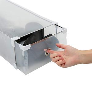 <span class=keywords><strong>Caja</strong></span> apilable de plástico transparente para almacenamiento de <span class=keywords><strong>zapatos</strong></span>, contenedor apto para <span class=keywords><strong>zapatos</strong></span> pequeños, grandes y medios - Product Image 5