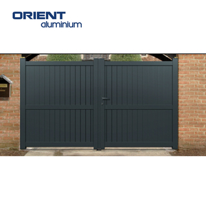 <span class=keywords><strong>Portail</strong></span> <span class=keywords><strong>coulissant</strong></span> automatique moderne en aluminium pour allée, conception industrielle en métal, <span class=keywords><strong>portail</strong></span> <span class=keywords><strong>motorisé</strong></span> en aluminium pour entrée de jardin - Product Image 5