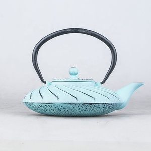 Unique Color Enameled Interior <strong>Cast</strong> <strong>Iron</strong> Enamel Teapot <strong>Tea</strong> Kettle <strong>Pot</strong> - Product Image 2