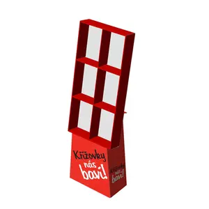 HOT Free Custom Design Cheaper High Quality Promotion Recyclable Pocket Cardboard Display Rack