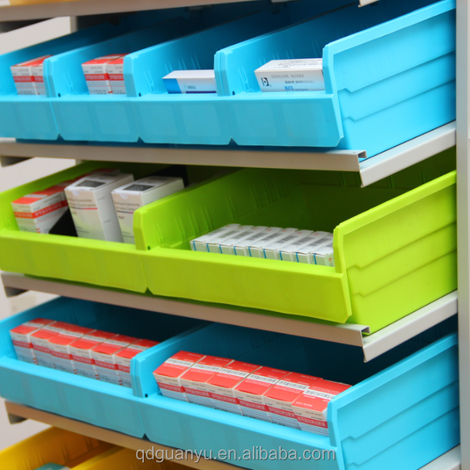 Sloping Rack System Sloping Shelving Rack For Industrial Kanban System With Plastic Shelf ...