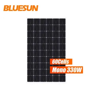 Bluesun Bifacial सौर पैनल 300w 310w 320w 330w सौर पैनल Bifacial सौर मॉड्यूल के लिए घर सौर पैनल प्रणाली