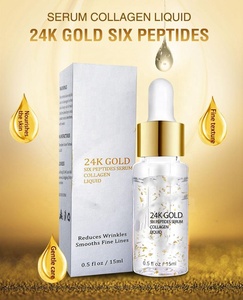 Siero Viso Oro <span class=keywords><strong>24K</strong></span> <span class=keywords><strong>Private</strong></span> <span class=keywords><strong>Label</strong></span> 30ml Liquido Sbiancante e Anti-Età al Collagene - Product Image 2