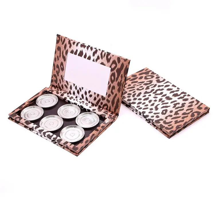 Großhandel Magnet papier Pappe Make-up Kompakt koffer Leere Verpackung Lidschatten-Palette mit Spiegel