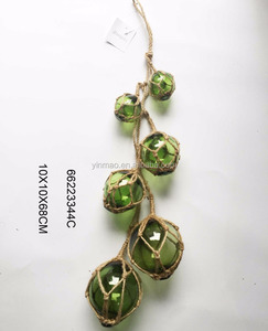 2 + 2 + 3 + 3 + 4 + 4 "thủy tinh nổi tường Biển 6pcs Glass bóng chuỗi, giáng sinh cây Thủy Tinh câu cá nổi - Product Image 1