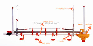 Sistema Automático de Agua y Alimentación para Aves de Corral, <span class=keywords><strong>Bebedero</strong></span> de Tetina y Comedero para Granjas de Pollos de Engorde - Product Image 6