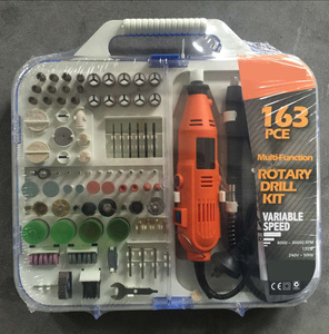 TOLHIT Multi Fonction Portable Droite Meuleuse Flex Arbre Pilote <span class=keywords><strong>Dremel</strong></span> Électrique Mini <span class=keywords><strong>Kit</strong></span> d'Outils Rotatifs 163pcs 135w - Product Image 2