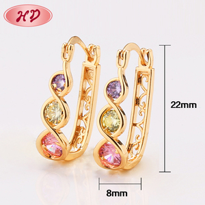 Citrine Kristal Afgan <span class=keywords><strong>Kuchi</strong></span> Kadınlar Döngü Bildirimi Küpe - Product Image 2