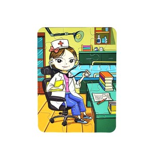 Scatola con marchio personalizzato Premium spessa bambini adulti famiglia giocattolo di piccole dimensioni Future Doctor Puzzle <span class=keywords><strong>15</strong></span> pezzi - Product Image 1