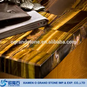 Semiprecious Yellow Tiger Eye Stone Slabs for Table