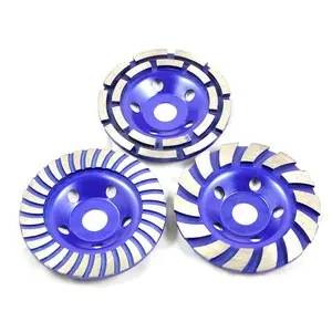 4 "Hàng Tăng Gấp Đôi Kim Cương Mài Cup Wheel Cho Chung Nề Chất Liệu