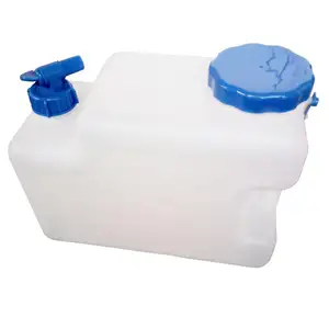 12L square water container with lid and spigot