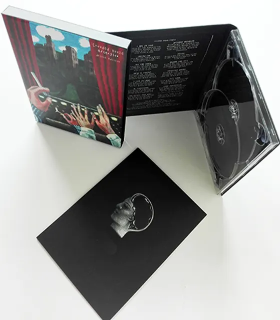 4 panel çift dvd digipak karton temizle cd dvd deneyin kitapçık ve slipcase kutusu için en iyi müzik albümü digipak ambalaj