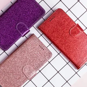 Capa carteira em couro com glitter, para motorola moto g62 e20 e30 e40 g pure g22 g31 g 5g, fashion para meninas estudantes