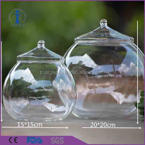 2016 surtidor de <span class=keywords><strong>china</strong></span> venta caliente en forma de hongo De <span class=keywords><strong>comida</strong></span> de Vidrio con tapa Hermética - Product Image 5