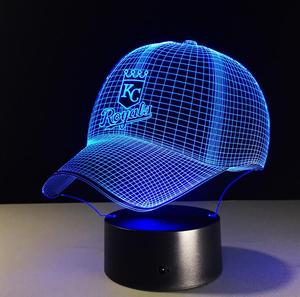 Quà Tặng Mũ Bóng Chày Ngày Trẻ Em Đèn Ngủ 3D Hình Ảnh Đèn LED Nhấp Nháy 7 Màu Trang Trí Phòng Đèn 3D Mới Lạ - Product Image 4