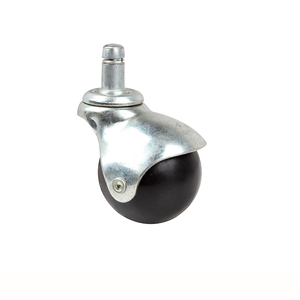 Harte Runde PVC-Kugelräder Messing Metall Antike Möbelrollen Gummirollen Möbel Messingrollen - Product Image 4