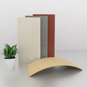 柔性粘土防滑皮革外观定制装饰柔软 3D 皮革墙面砖