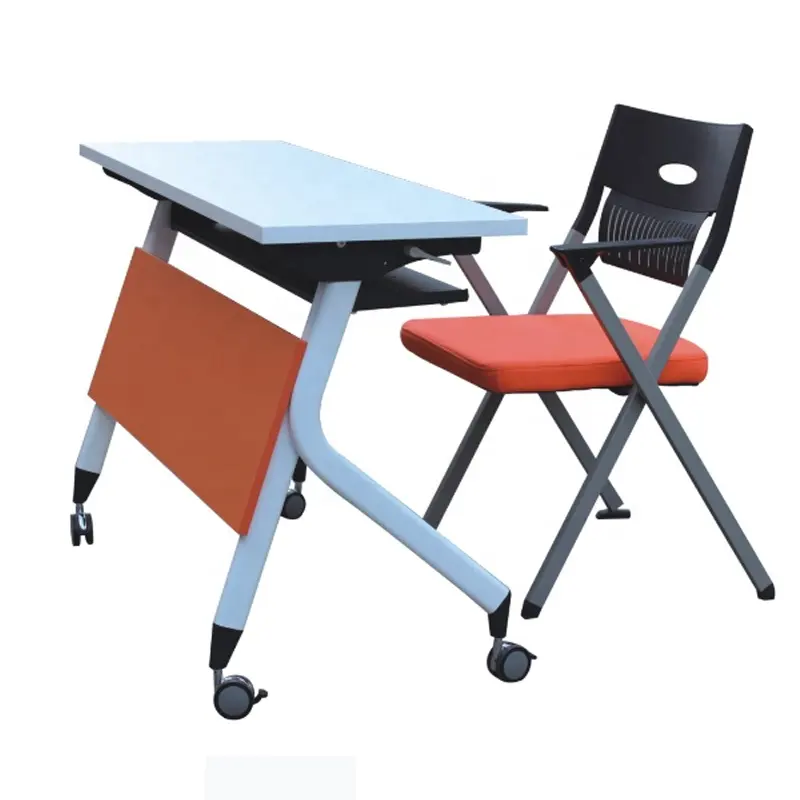 움직일 수 있는 간단한 강철 구조 접히는 사무실 테이블 사무실 가구 훈련 테이블 사무실 Foldable 테이블