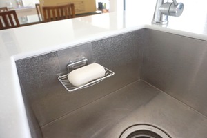 Porte-savon mural auto-adhésif en acier inoxydable et porte-savon de salle de bain Outils pliables écologiques - Product Image 5