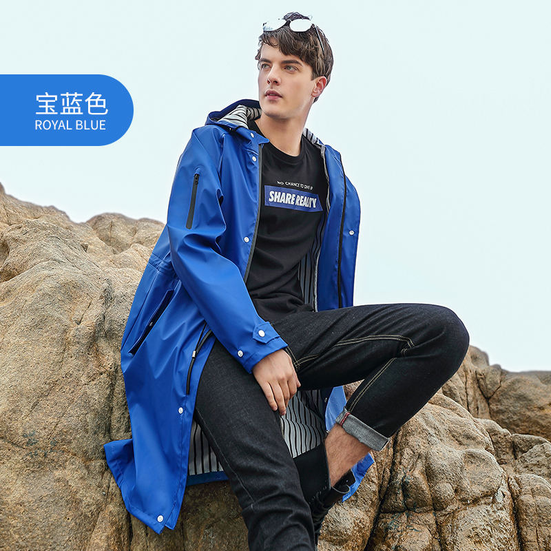 Capa de chuva de pato pu reutilizável, logotipo personalizado