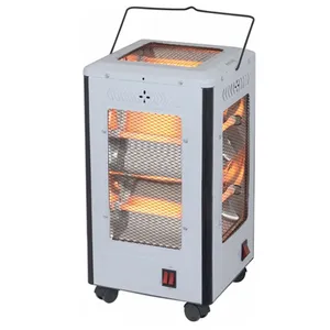 5 sides five faces electric quartz heater with wheels for middle east market