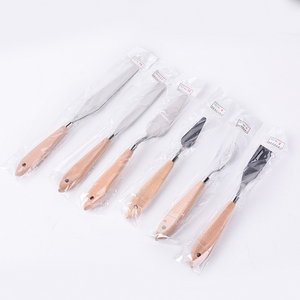 Xinbowen-paleta de pintura con mango de madera, cuchillo espátula para mezclar pintura al óleo, 20 tamaños diferentes - Product Image 3