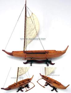 เรือแคนูฮาวายแบบดั้งเดิม #1-งานฝีมือไม้ - Product Image 4