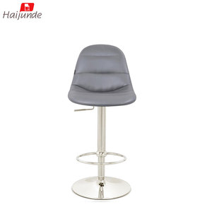 Réglable moderne à 360° °   <span class=keywords><strong>Tabouret</strong></span> <span class=keywords><strong>de</strong></span> <span class=keywords><strong>bar</strong></span> pivotant en cuir PU avec base en acier inoxydable pour comptoir <span class=keywords><strong>de</strong></span> cuisine - Product Image 1
