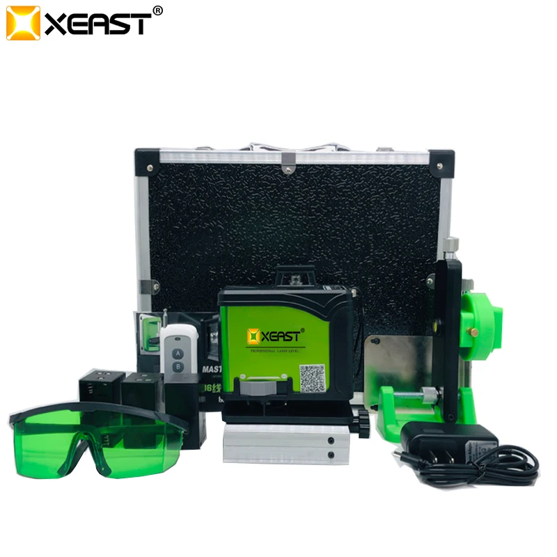 New arrival affixing instrument 4D level high precision glare floor tile leveling instrument 16 lines Green light laser level