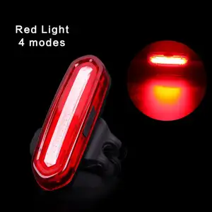 Nhà cung cấp trung quốc 100 lumen strip COB led xe đạp phía sau đèn bike tail ánh sáng cho đêm cưỡi xe đạp