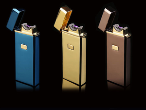 Couleur personnalisée usb électronique rechargeable cigarette briquet arc léger avec bouton - Product Image 3