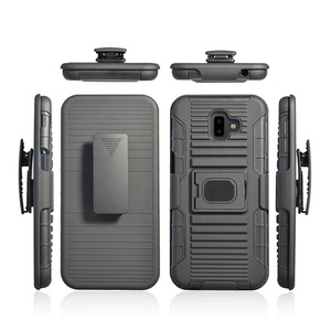 Coque de téléphone blindée en PC et TPU avec béquille, vente en gros OEM, accessoires pour Samsung <span class=keywords><strong>J4</strong></span> J6Plus - Product Image 2