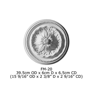 Ornements en polyuréthane haute densité, magnifiques décorations en PU pour plafond, lampe de plafond en bois, médaillon de plafond / rosette de plafond - Product Image 4