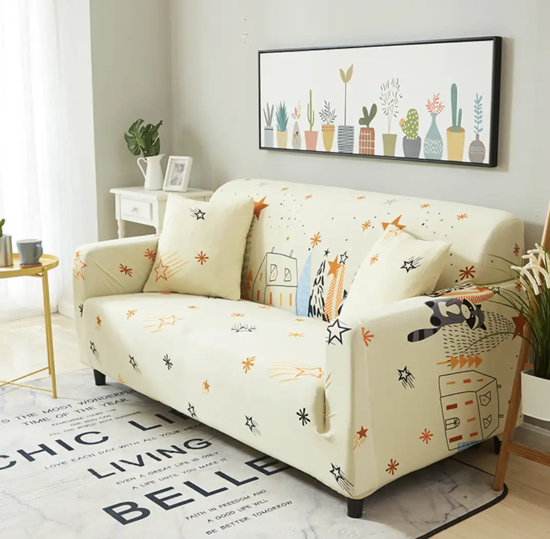 Dengan Harga Murah Tahan Air Polyester Furniture Pelindung Slip Sofa Cover untuk Hewan Peliharaan